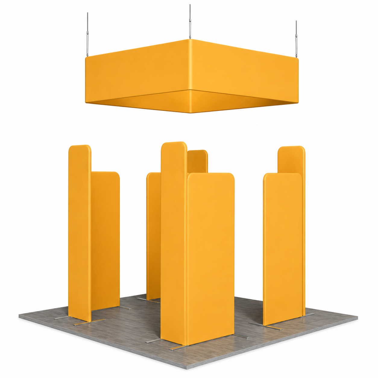 10x10 8-Panel Magnetic Banner Wall Trade Show Booth Kit