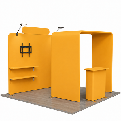 10x10 Arch Backlit Counter Trade Show Booth Kit