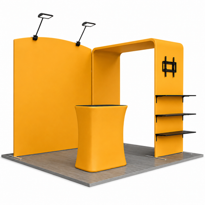 10x10 Arch Display Counter Trade Show Booth Kit