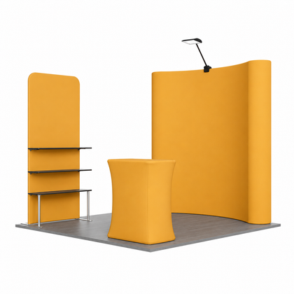 10x10 Curved Pop-Up Trade Show Booth Kit