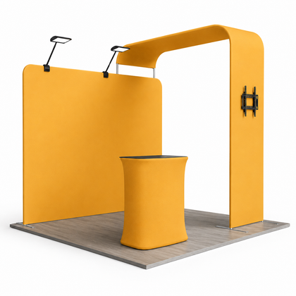 10x10 Pop-Up Monitor Display Trade Show Booth Kit