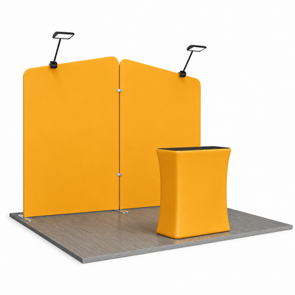 10x10 Slanted Banner Counter Trade Show Booth Kit