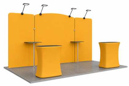 10x15 Straight Banner Counter Trade Show Booth Kit