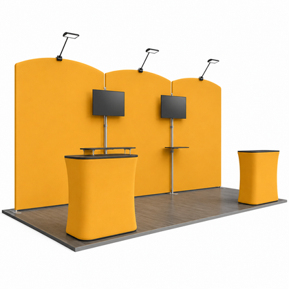 10x20 Arch Counter Display Trade Show Booth Kit