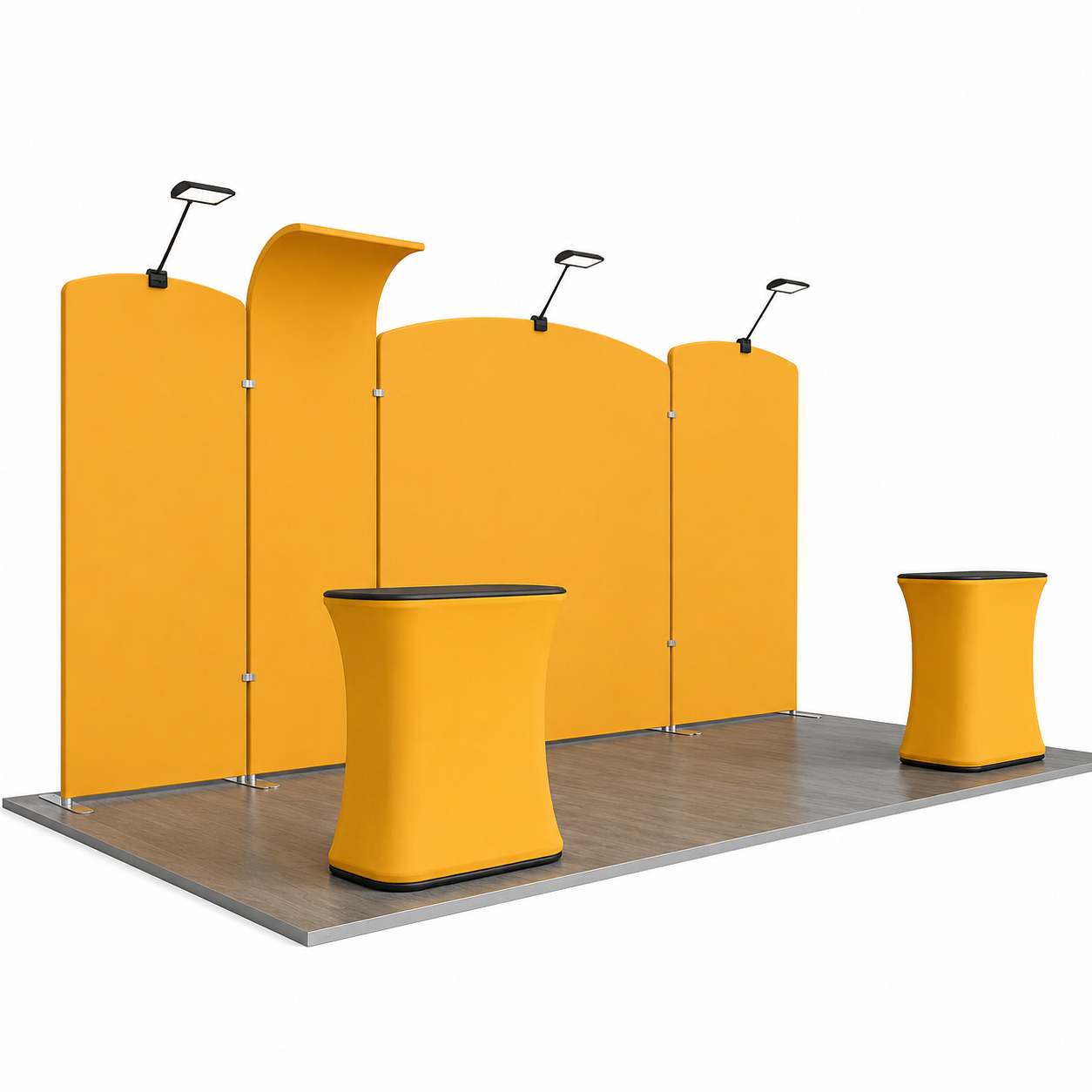 10x20 Arch Monitor Counter Display Trade Show Booth Kit