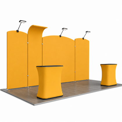 10x20 Arch Monitor Counter Display Trade Show Booth Kit
