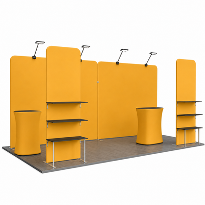 10x20 Dual Backwall Display Trade Show Booth Kit