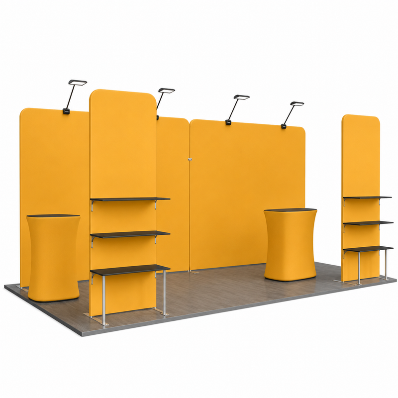 10x20 Dual Backwall Display Trade Show Booth Kit