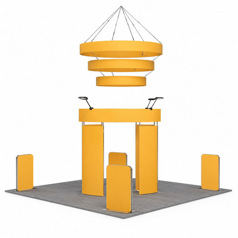 20x20 360 Photo Booth Island Trade Show Kit